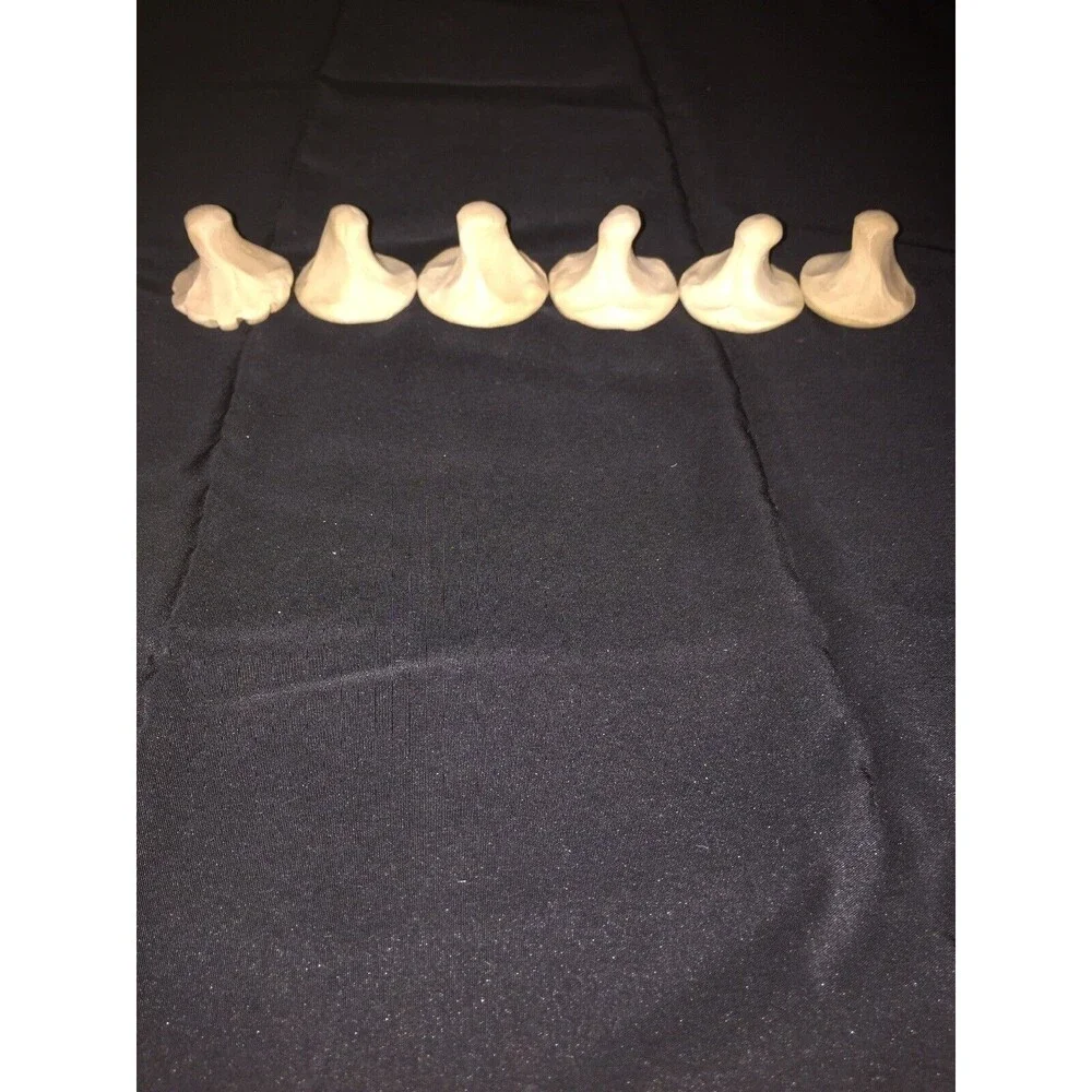 Lot Of 6 Vintage Handcrafted Hand Carved Cookie Design Stampers